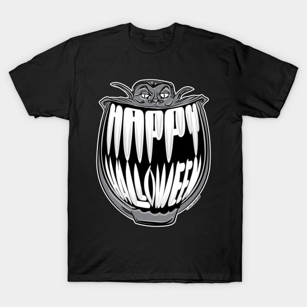 Happy Halloween Grin from Dracula T-Shirt by eShirtLabs